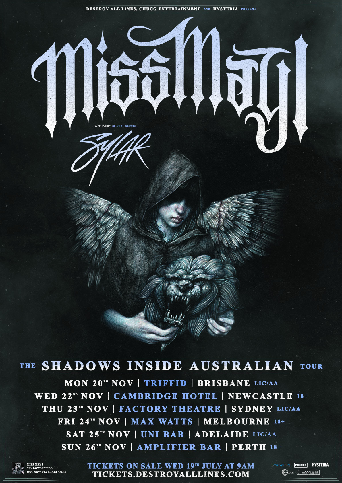 Miss May I Announce “The Shadows Inside” Tour Across The Ocean