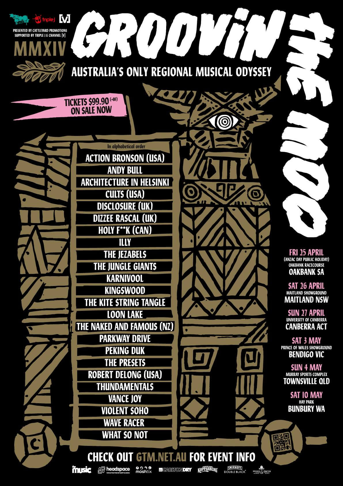 Groovin The Moo Announce 2014 Lineup