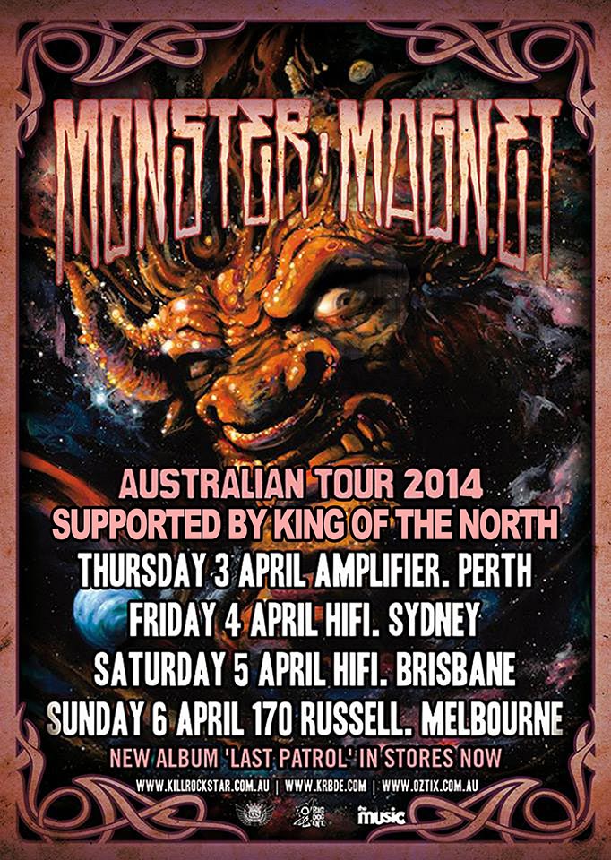 King Of The North Commence Monster Magnet Tour