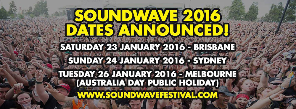 Soundwave 2016 Dates Announced