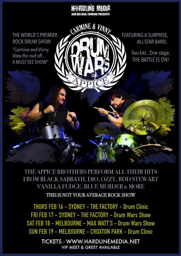 The Appice Brothers Drum Wars 2017 Tour