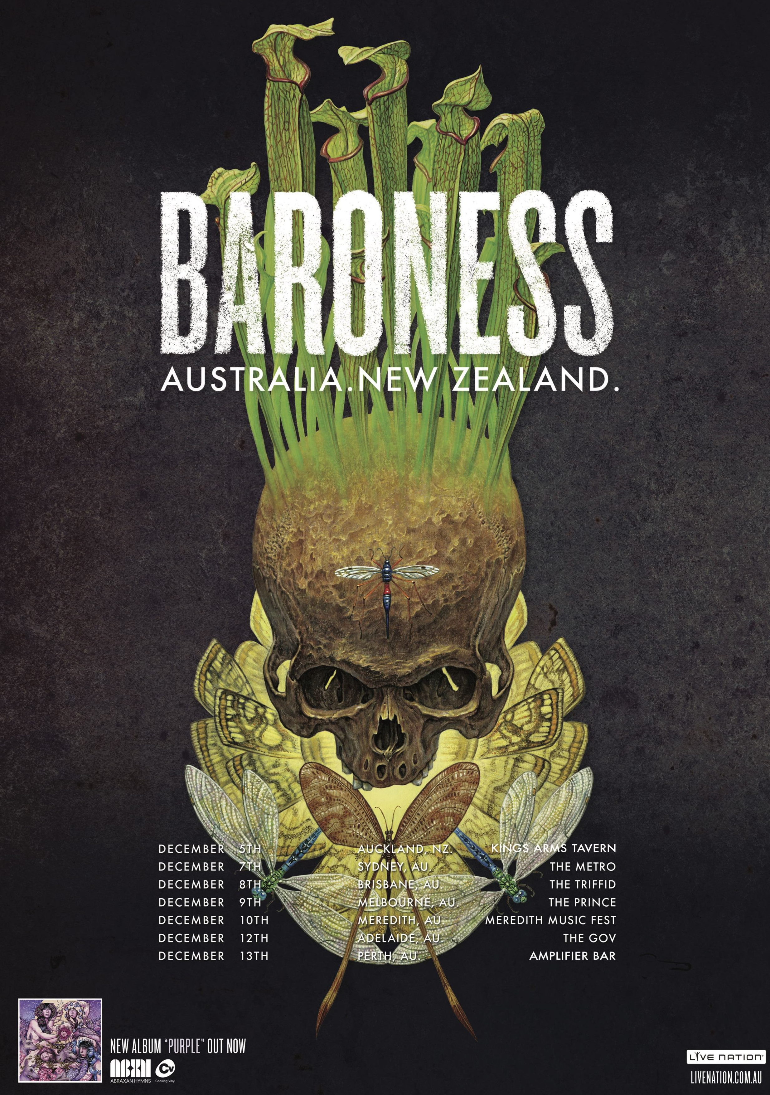 Baroness Perth Venue Change And Supports For All Shows Announced