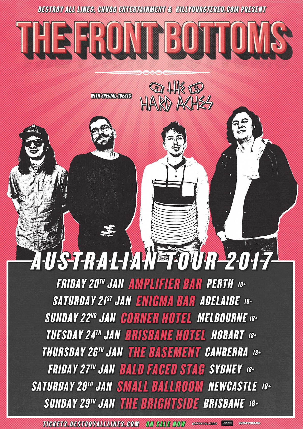 The Front Bottoms Australian Tour 2017