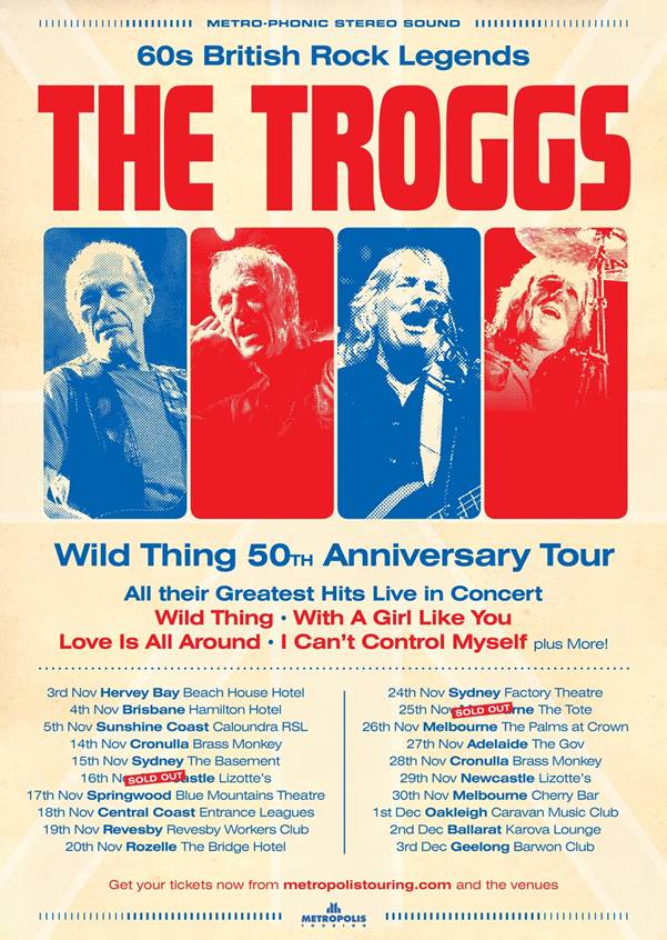 The Troggs Announce 6 New Shows