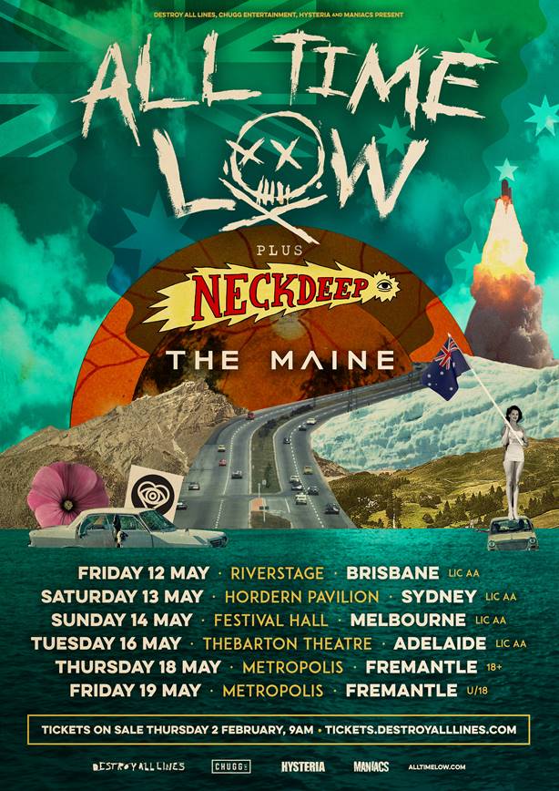 All Time Low Australian Headline Tour