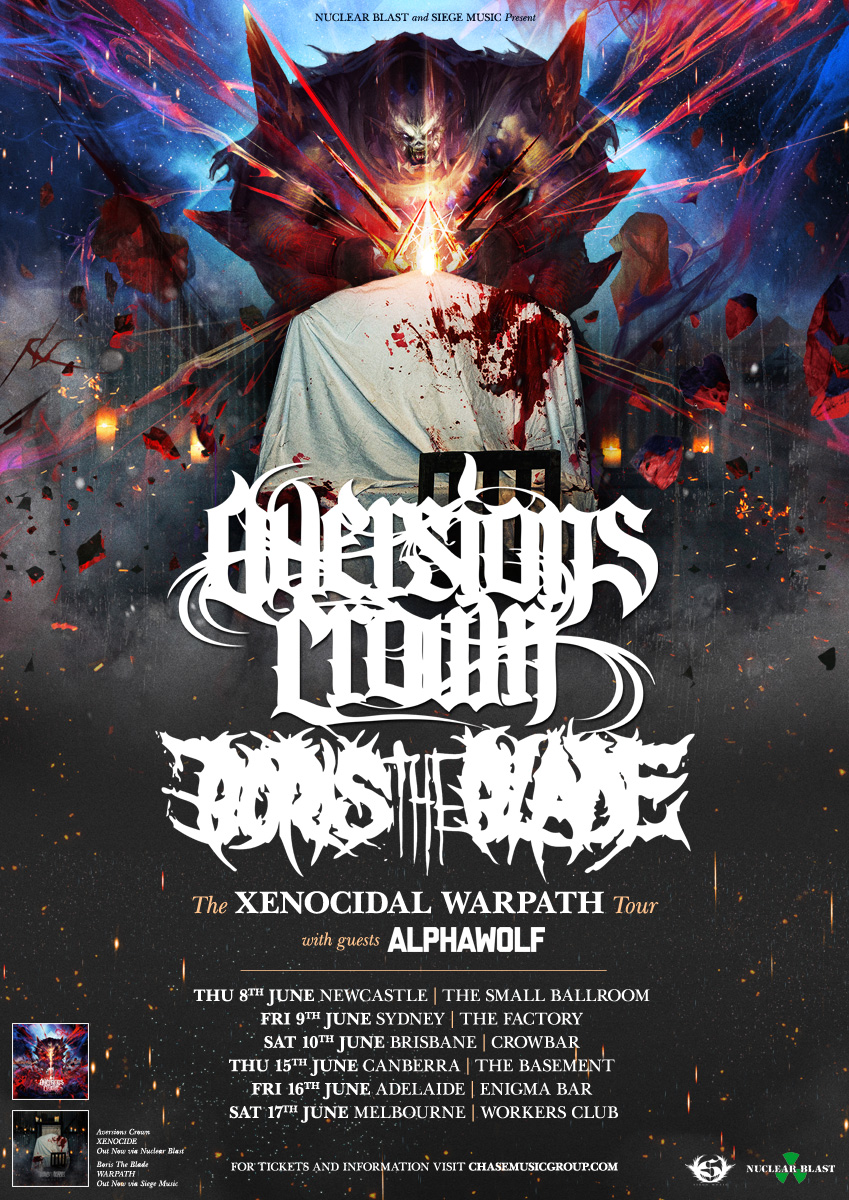 Aversions Crown/Boris The Blade Co-Headline Tour