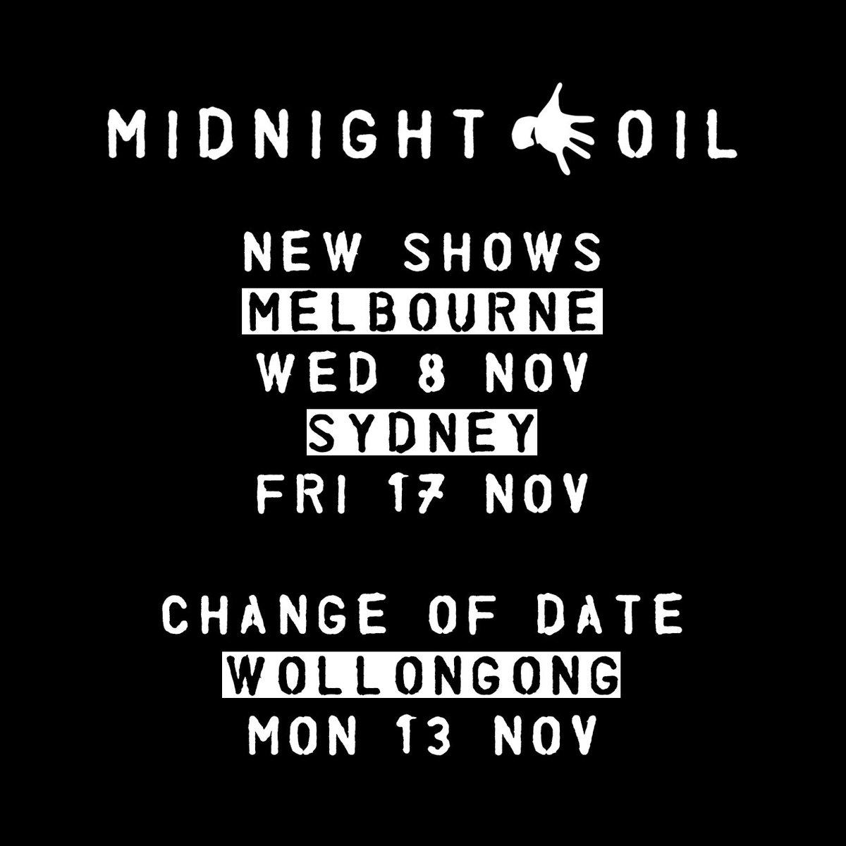 Midnight Oil Announce Extra Shows In Sydney And Melbourne