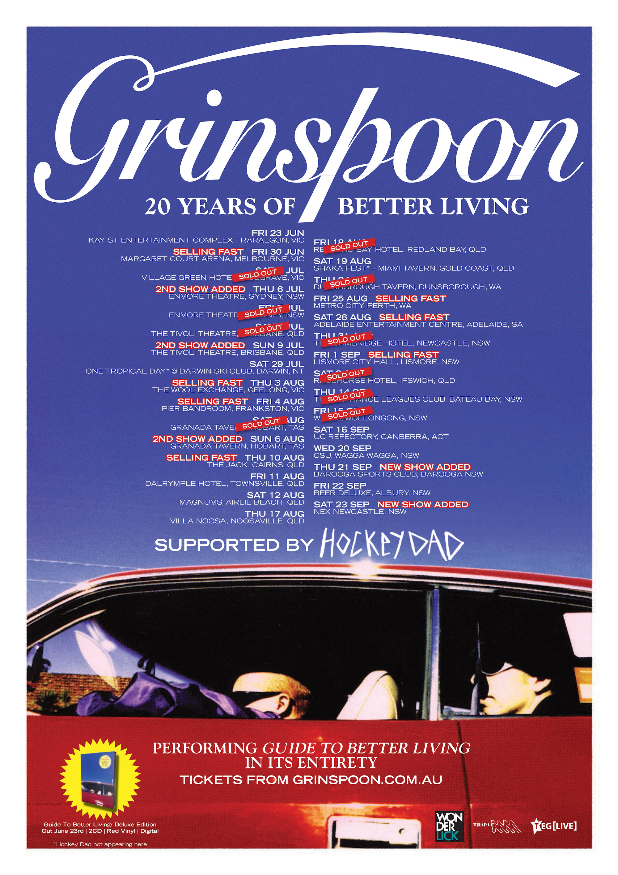 Grinspoon Announce Additional Shows