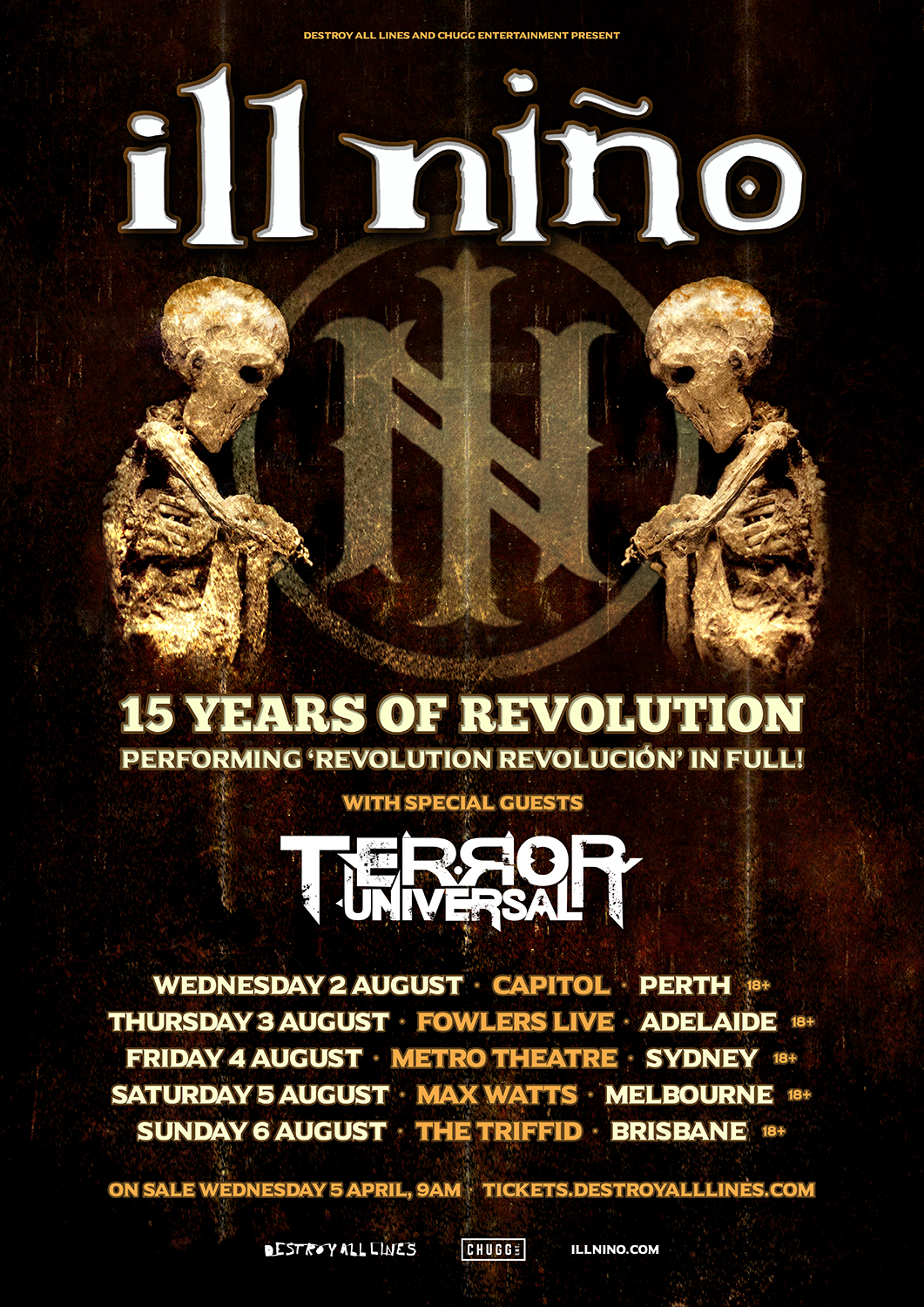 Ill Niño Announce Australian ‘Revolution Revolución’ Tour