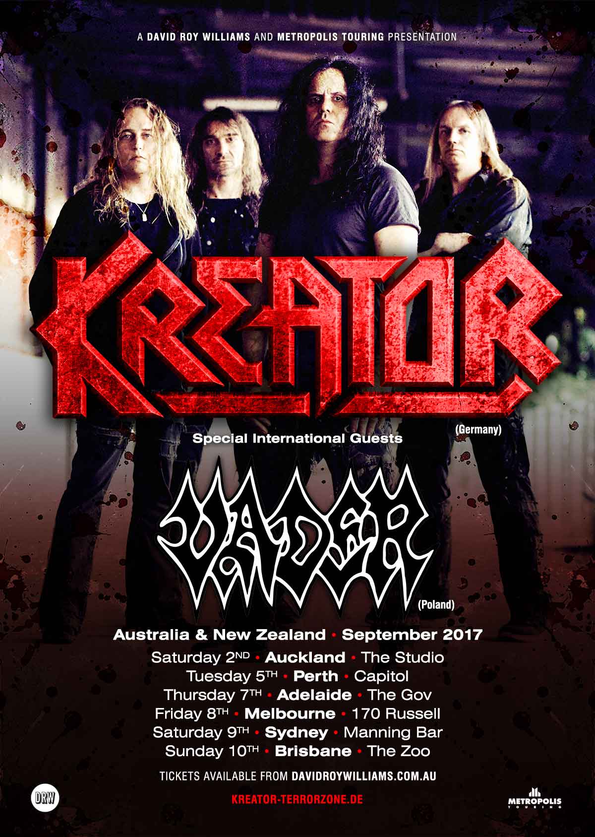 Kreator Announce Australian & New Zealand Tour