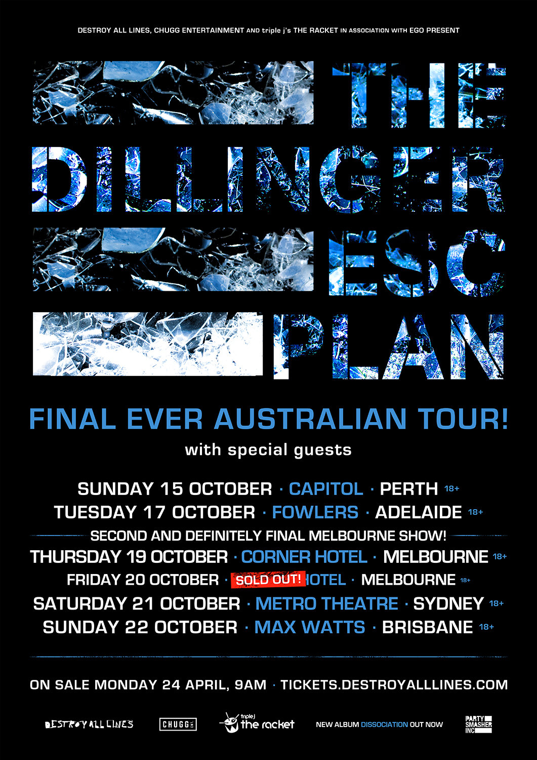 The Dillinger Escape Plan Extra Melbourne Date