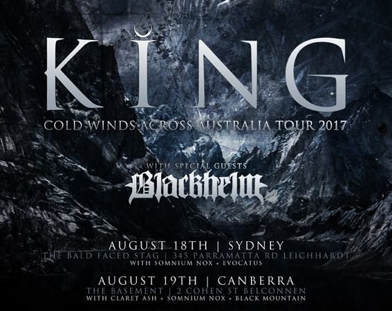King “Cold Winds Across Australia” Tour 2017