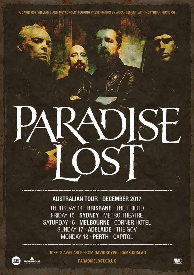 Paradise Lost Announce Australian Tour