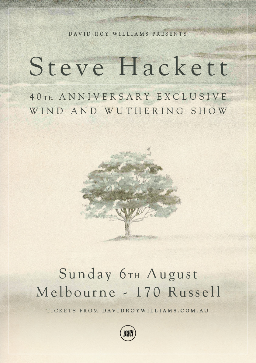 Steve Hackett Announces 40th Anniversary “Wind And Wuthering” Show