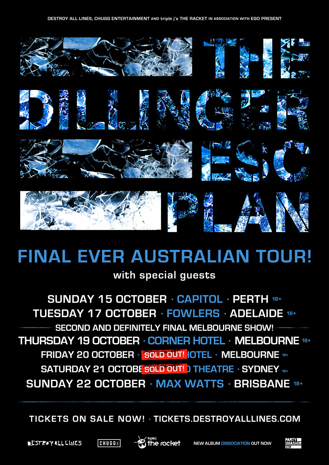 The Dillinger Escape Plan Sydney Show Sold Out