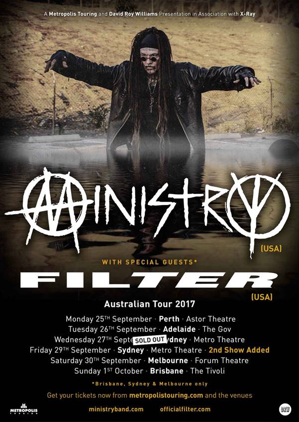 Ministry Second Sydney Show On Sale Now