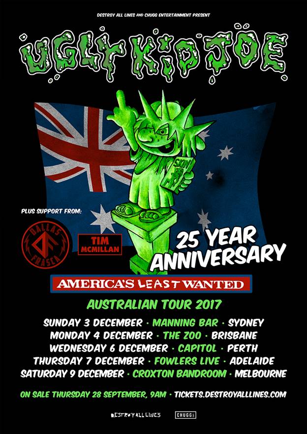Ugly Kid Joe Announce Australian Tour