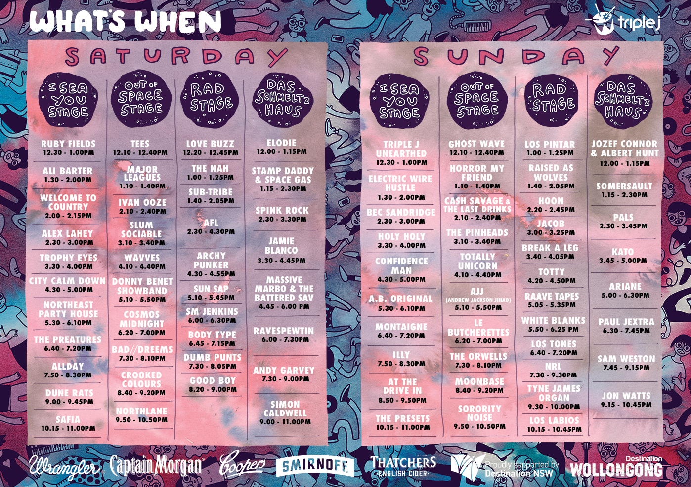 Yours And Owls Set Times