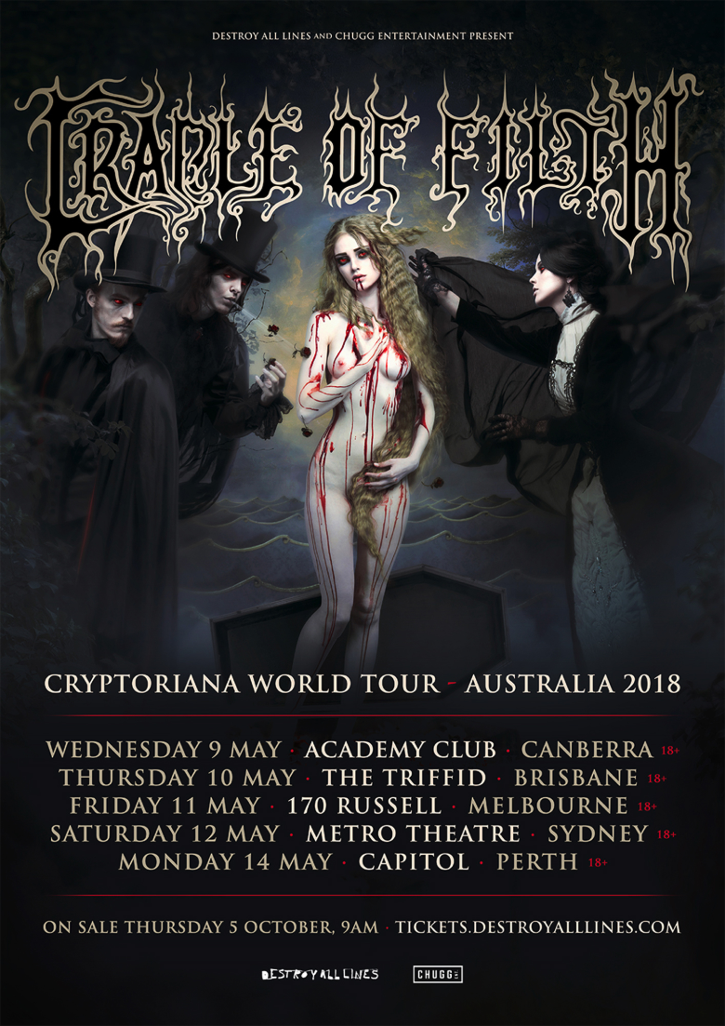 Cradle Of Filth Announce Australian Tour