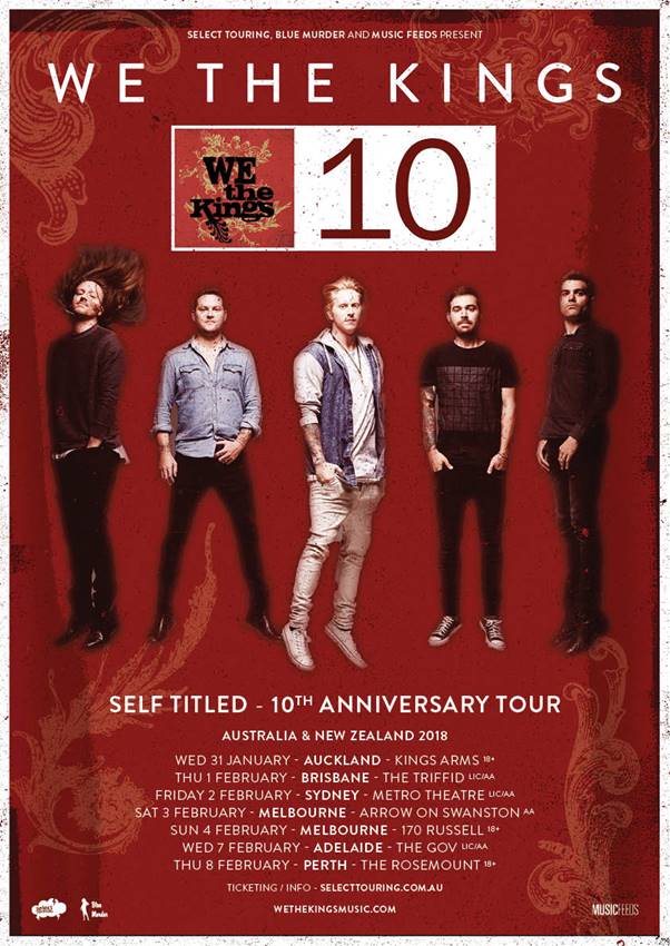 We The Kings Announce 10th Anniversary Tour