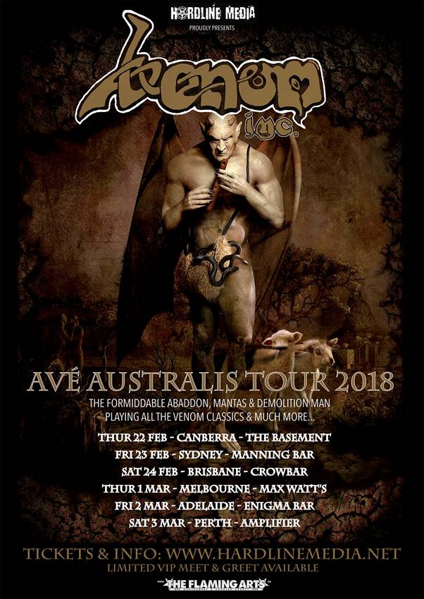 Venom Inc. Announce First Ever Australian Tour