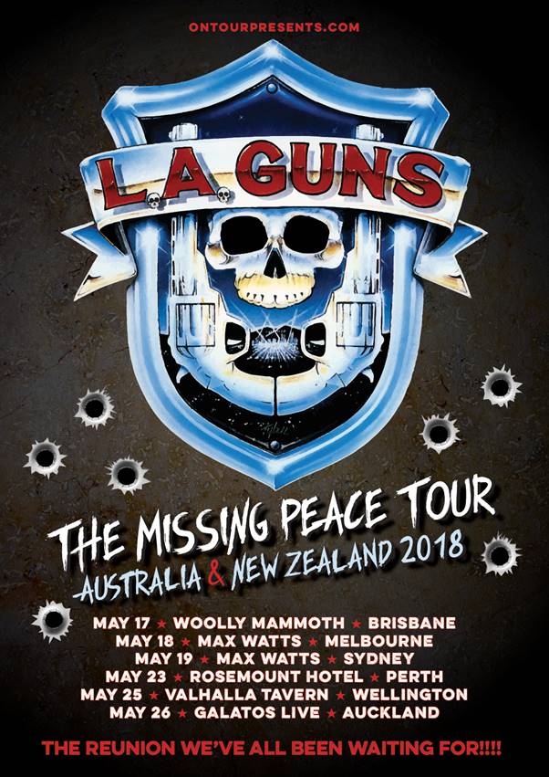 L.A. Guns Announce “The Missing Peace” 2018 Tour