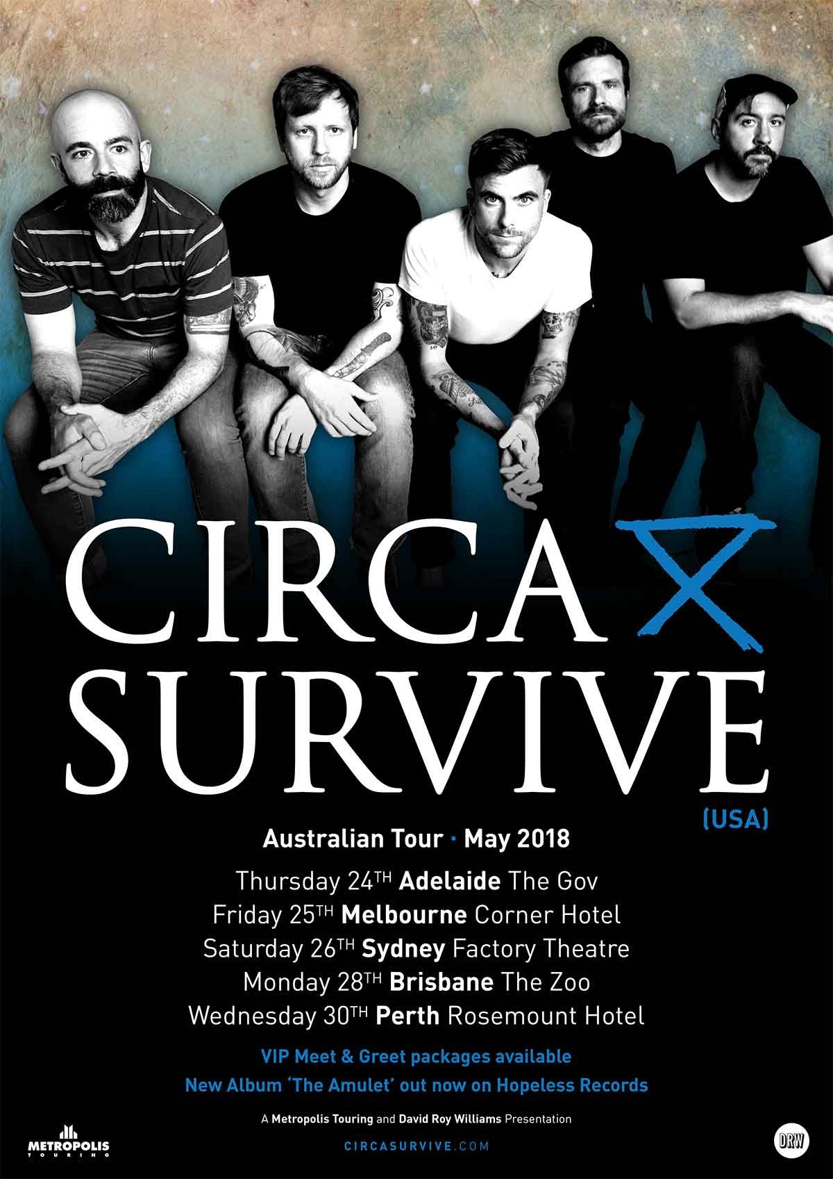 Circa Survive Announce 2018 Australian Tour