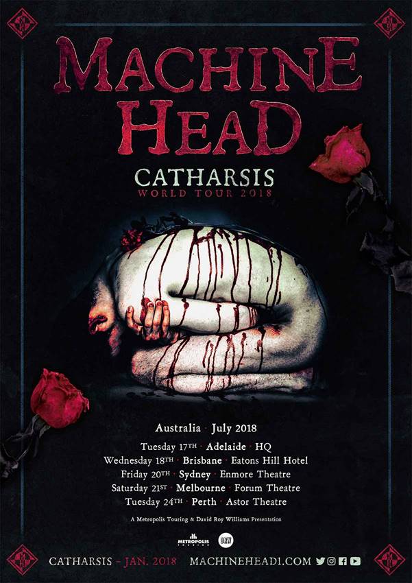 Machine Head Announce Catharsis 2018 Australian Tour