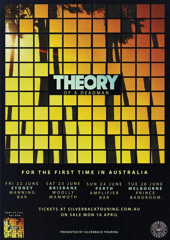 Theory (Of A Deadman) 2018 Australian Tour