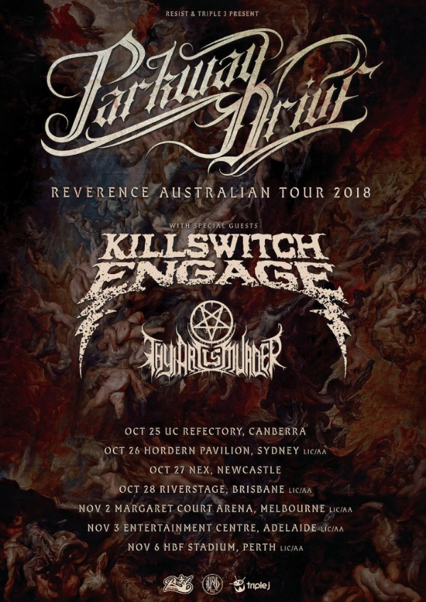 Parkway Drive Announce Reverence Tour