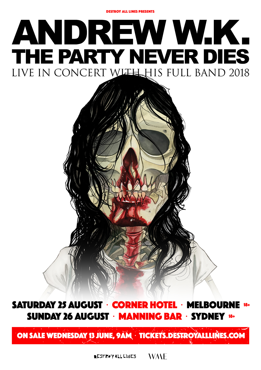 Andrew W.K. Announces Australian Shows