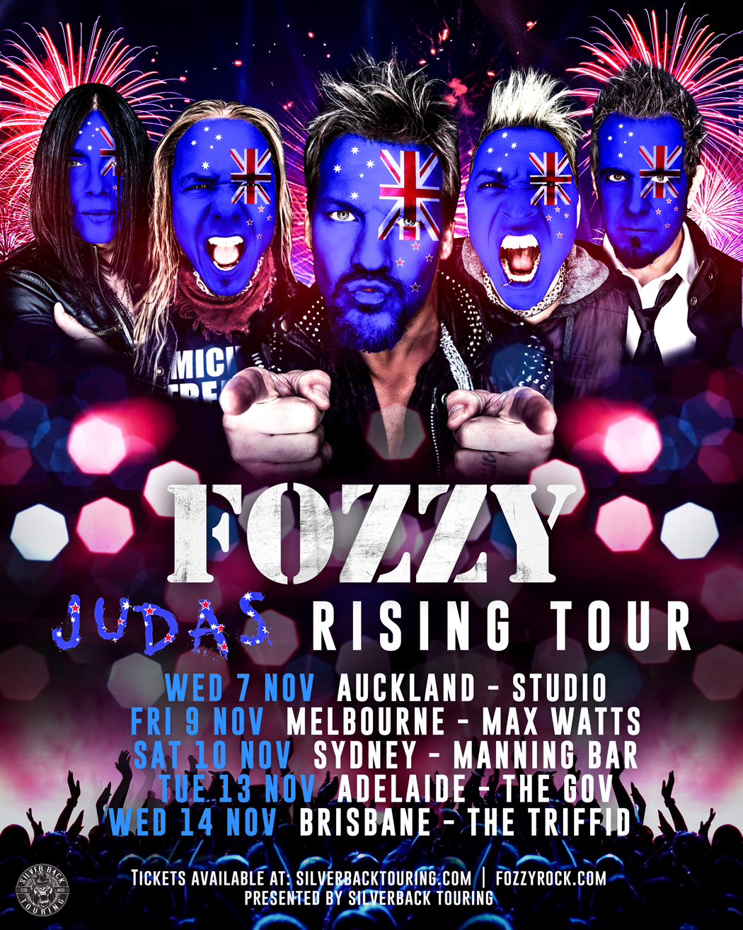 Fozzy Announce Australian/NZ Tour