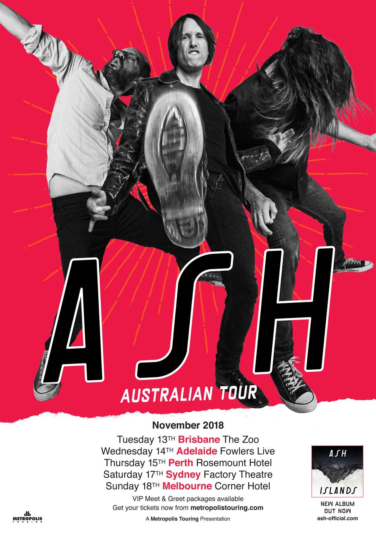 Ash Announce November 2018 Australian Tour