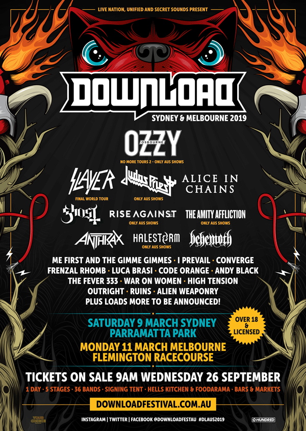 Download Festival Australia 2019 Huge Lineup!