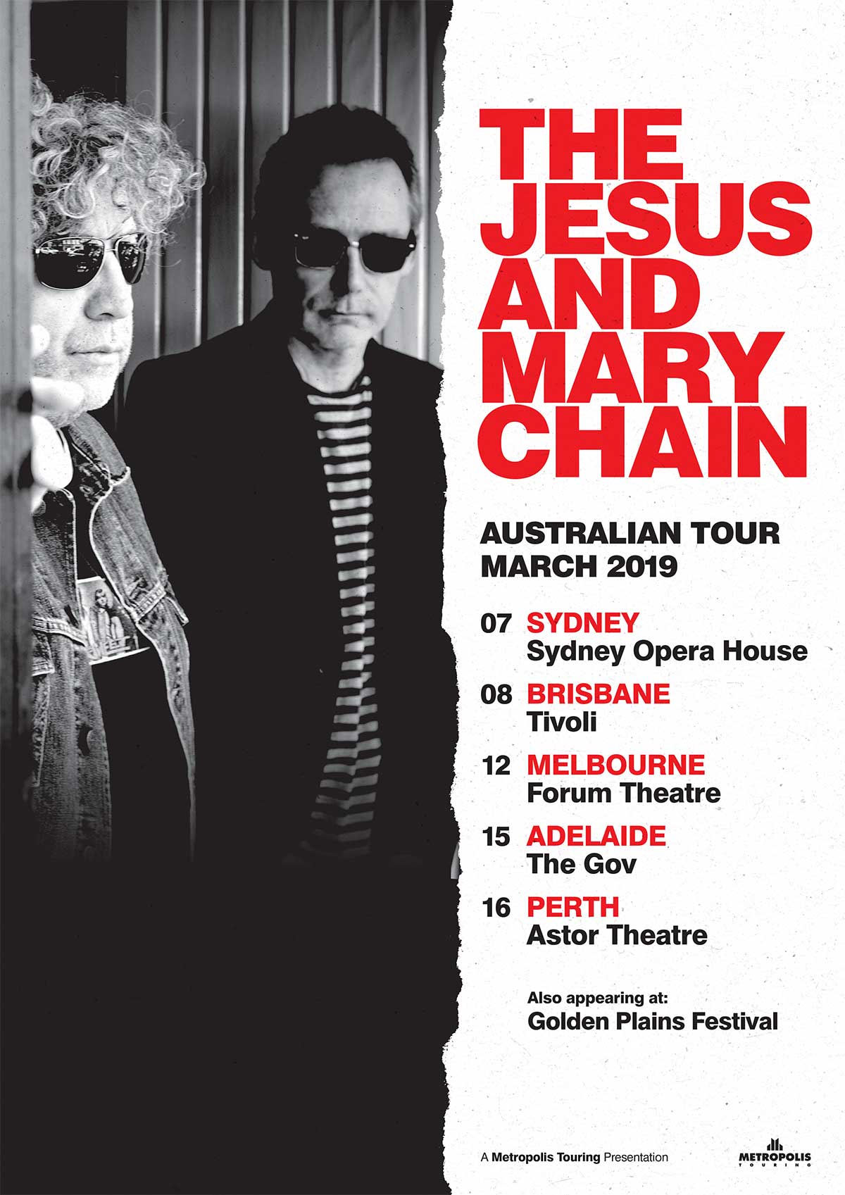 The Jesus And Mary Chain March 2019 Oz Tour