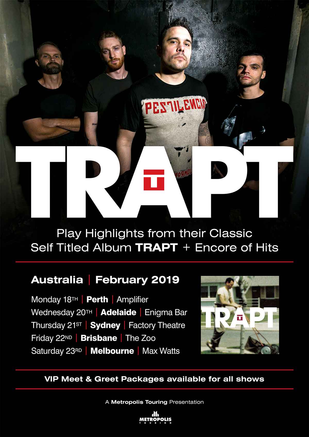 Trapt Announce 2019 Australian Tour