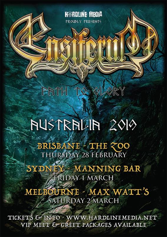 Ensiferum Announce Path To Glory 2019 Australian Tour