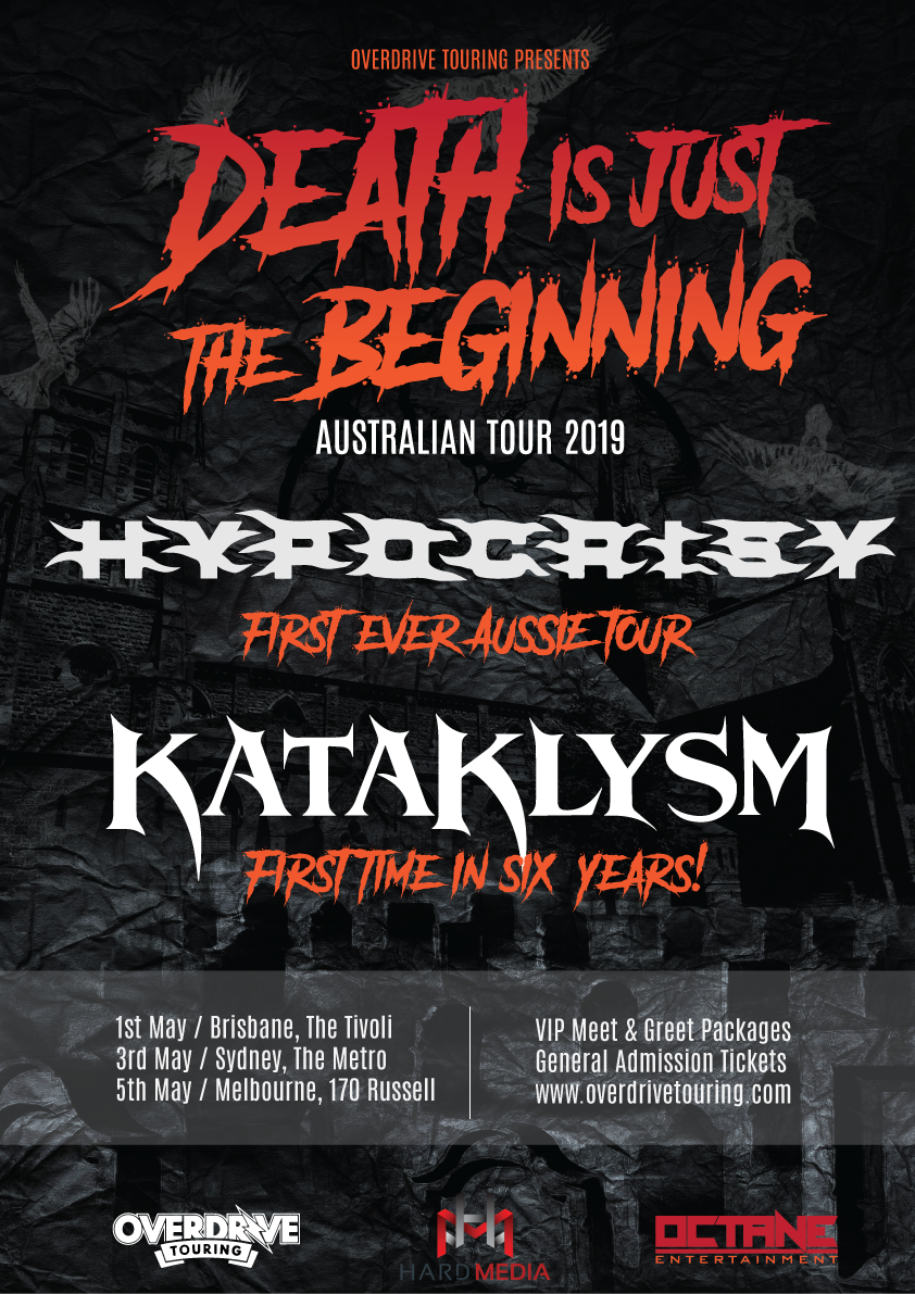 Hypocrisy/Kataklysm “Death Is Just The Beginning” Oz Tour