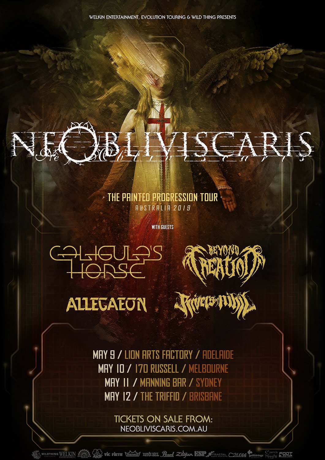 Ne Obliviscaris “The Painted Progression” Tour 2019