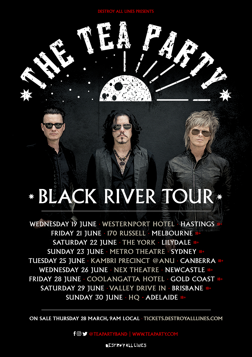 The Tea Party Announce Black River Australian Tour