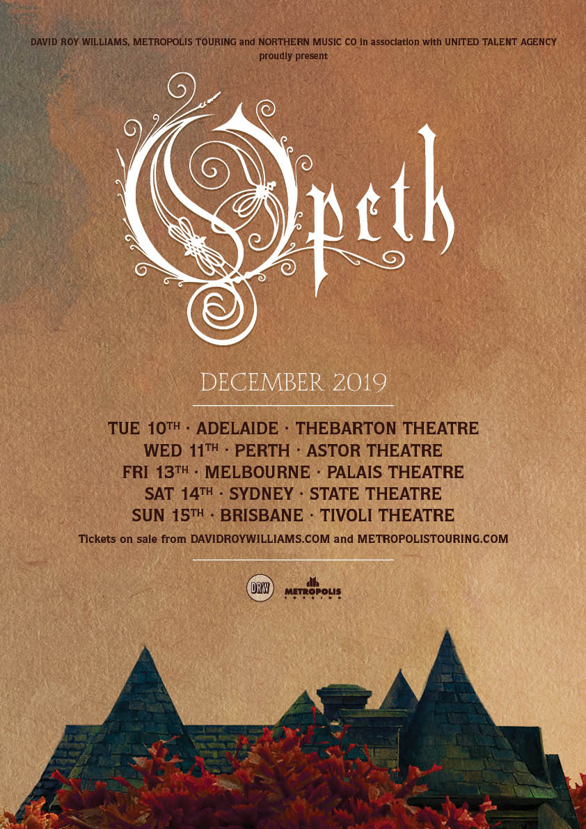 Opeth Announce 2019 Australian Tour