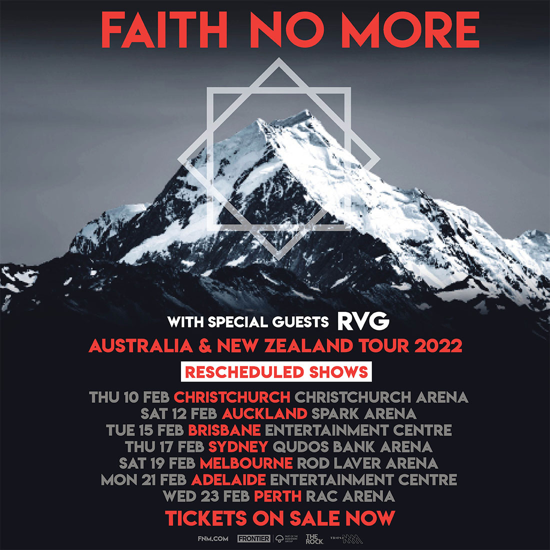 Faith No More Re-Rescheduled Dates