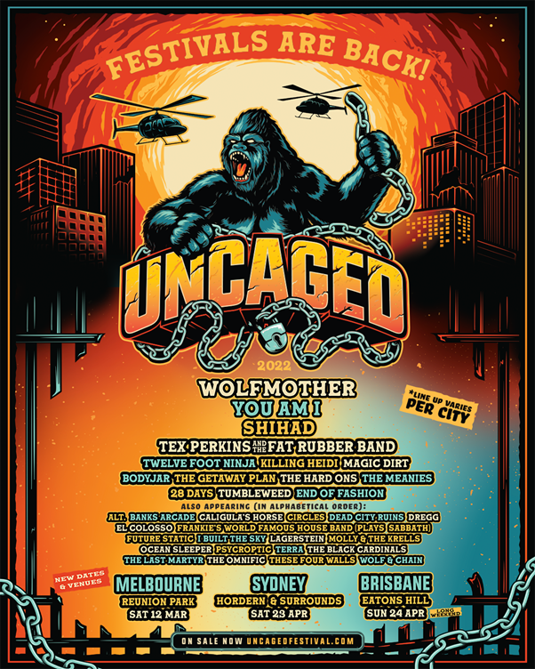 UNCAGED Festival Announces New Rescheduled Dates and New Artists