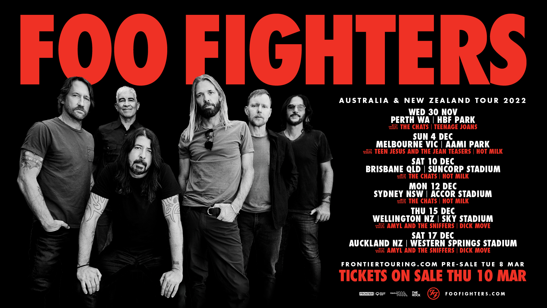 Foo Fighters Announce Australia/NZ 2022 Tour