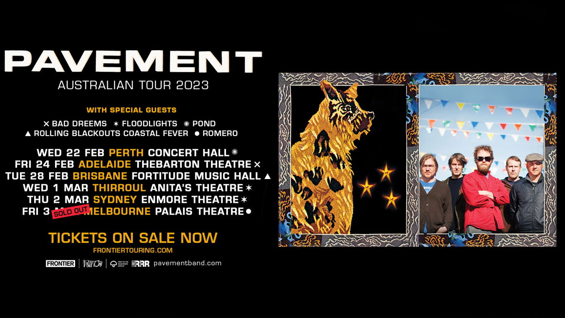 Pavement Reveal Supports For Australian Tour