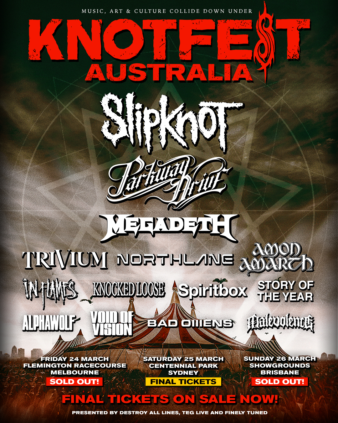 Knotfest Australia: Brisbane Joins Melbourne As Sold Out!