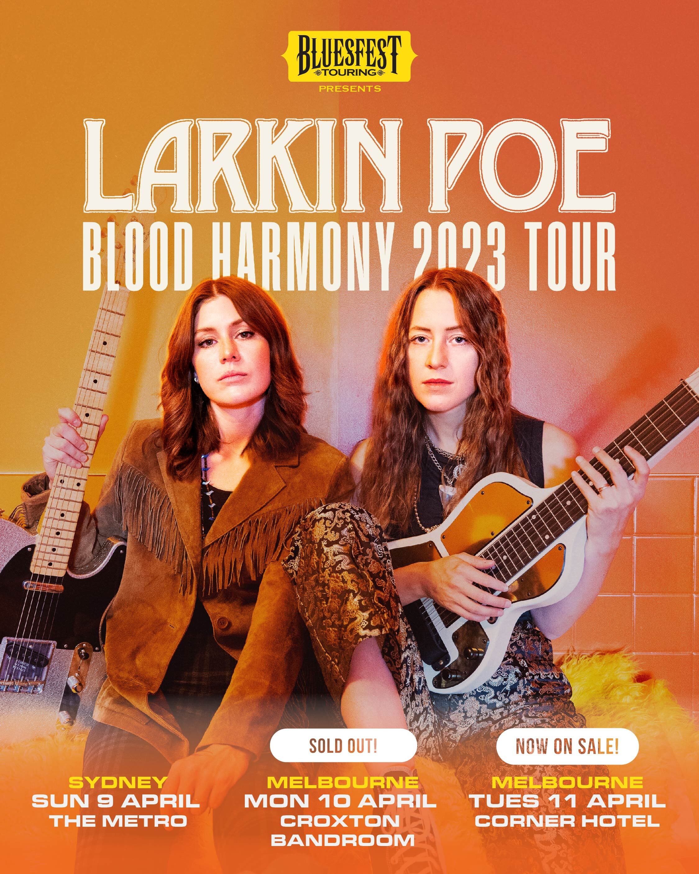 Blood Harmony 2023 Tour T-Shirt | T-SHIRTS | Larkin Poe