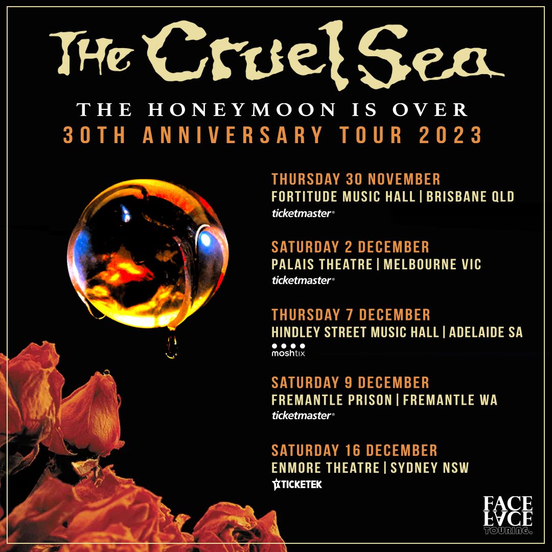 The Cruel Sea Announce The Honeymoon Is Over 30th Anniversary National Tour 2023