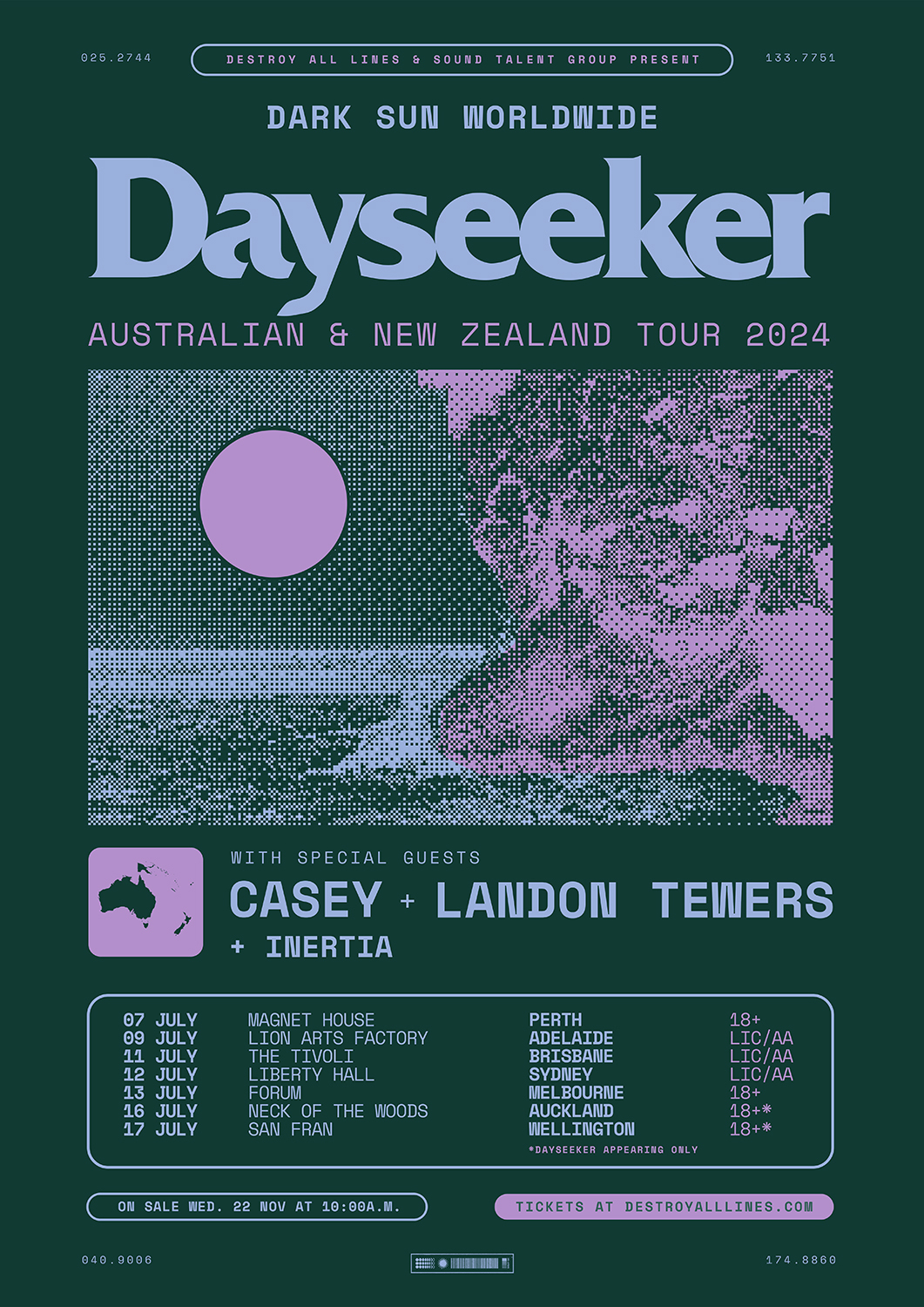 Dayseeker Announce AU/NZ Tour 2024 Across The Ocean