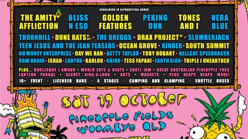 The Big Pineapple Festival Lineup Has Dropped